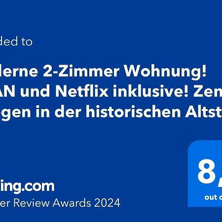 Moderne 2-Zimmer Wohnung! Wlan Und Netflix Inklusive! Zentral Gelegen In Der Historischen Altstadt! Stade Bagian luar foto
