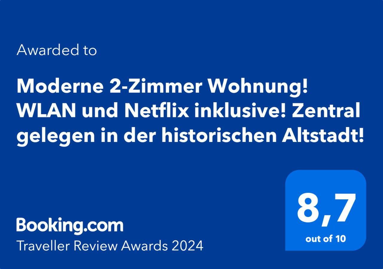 Moderne 2-Zimmer Wohnung! Wlan Und Netflix Inklusive! Zentral Gelegen In Der Historischen Altstadt! Stade Bagian luar foto